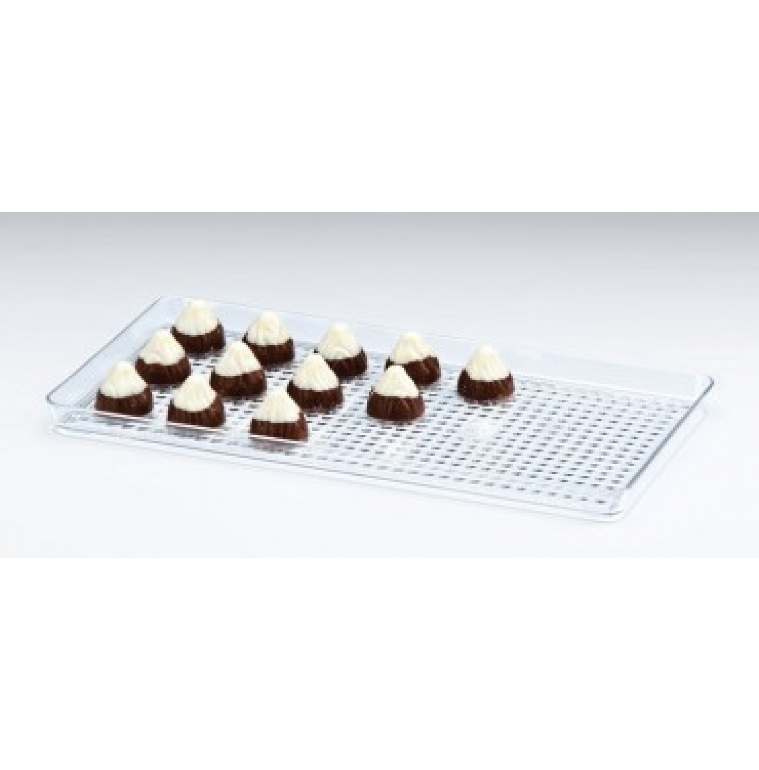 POLYCARBONAT ÇİKOLATA TEŞHİR TEPSİ 15 X 30 Cm